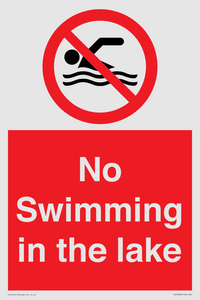 No Swimming in the lake
